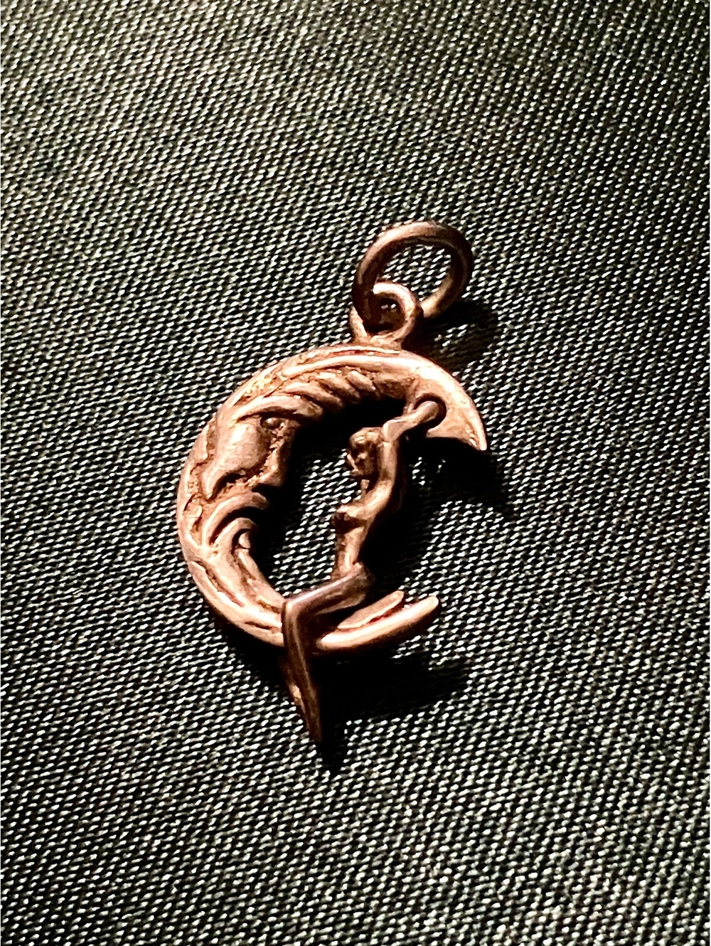 925 Articulated NSFW Woman Riding Moon Charm/Pendant